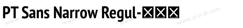 PT Sans Narrow Regul字体转换